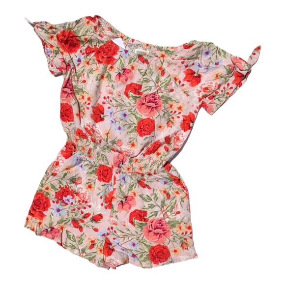 Gymboree Girls S 5-6 Floral Romper - Picture 1 of 6